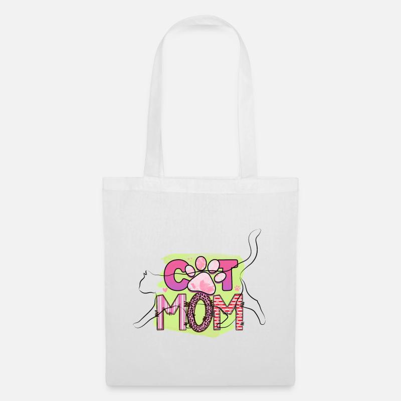 Cat Mom - Tote Bag - white