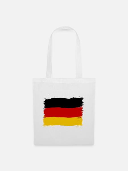 Deutschland Fanshirt für Deutschland Fans - Stoffbeutel - Weiß