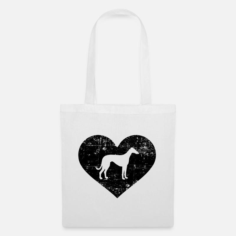 Italian Greyhound - Stoffbeutel - Weiß