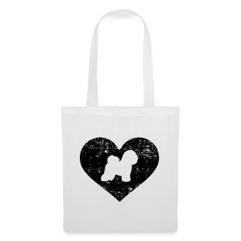 Bichon Frise - Sac en tissu - blanc - Devant
