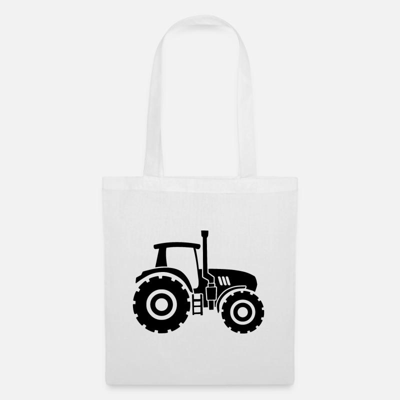 Traktor - Stoffbeutel - Weiß
