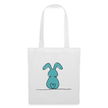 One-Line Bunny Colored - Tote Bag - white - Front