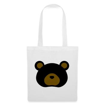 Black Bear - Tote Bag - white - Front