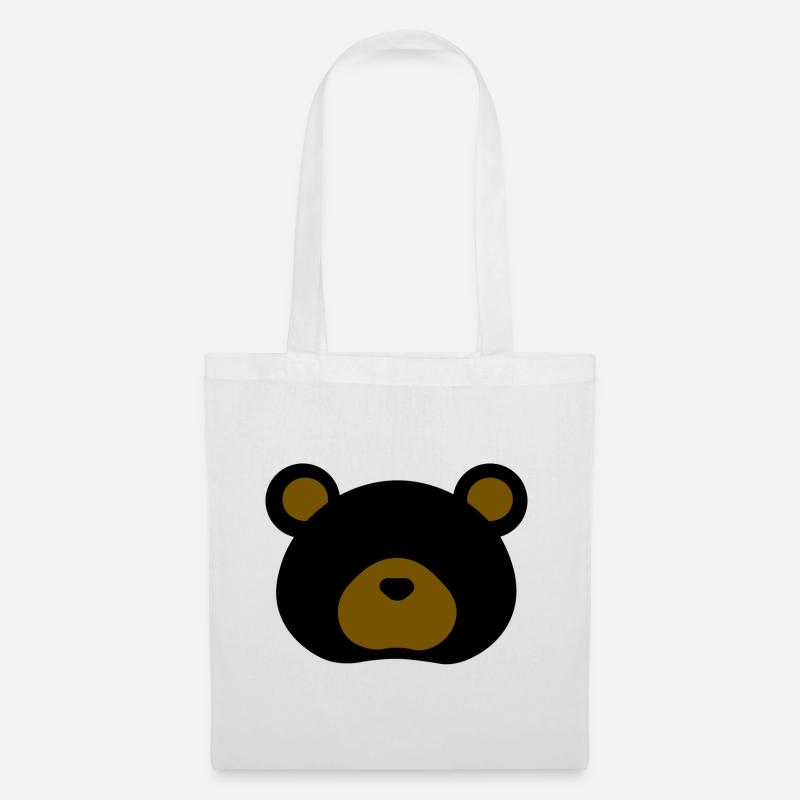 Black Bear - Stoffbeutel - Weiß