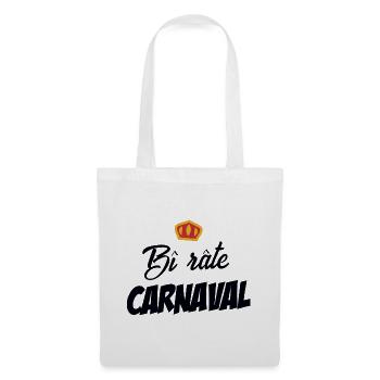 Bi rate Carnaval (noir) - Sac en tissu - blanc - Devant