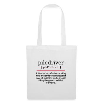 piledriver - spelling and description - Stoffbeutel - Weiß - Vorne