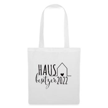 Hausbesitzer 2022 Hauskauf Baustelle Traumhaus - Stoffbeutel - Weiß - Vorne