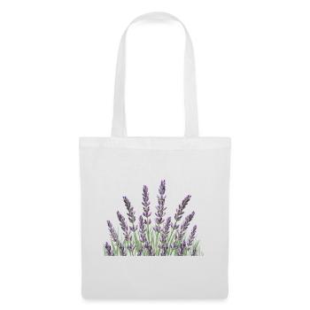 Lavendelhalme Lavendel - Stoffbeutel - Weiß - Vorne