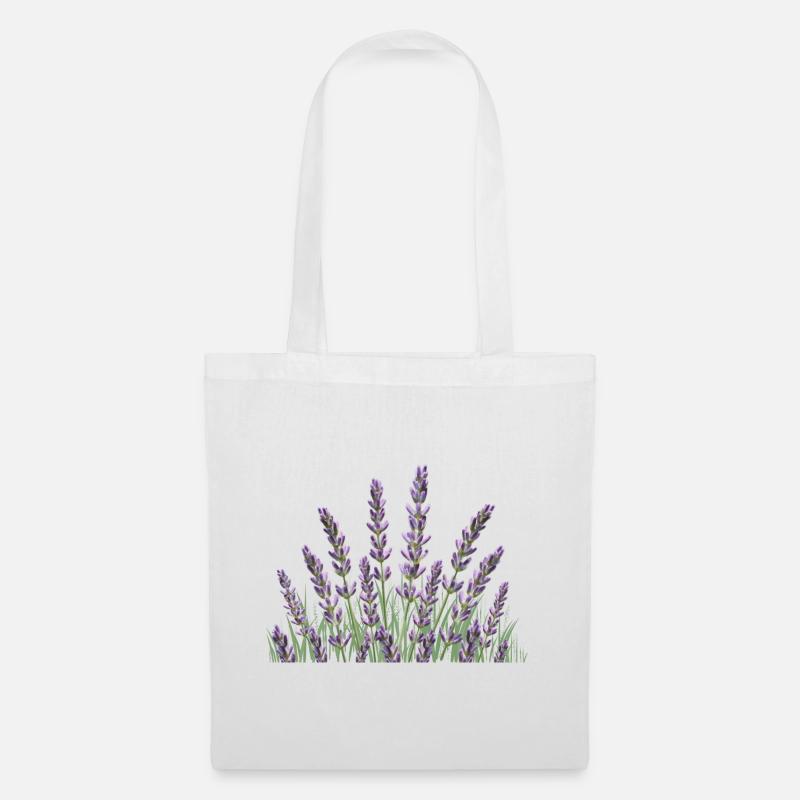 Lavendelhalme Lavendel - Stoffbeutel - Weiß
