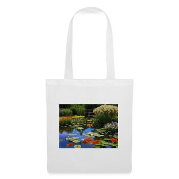 Koi Fish in Tranquil Waters - Tote Bag - white - Front