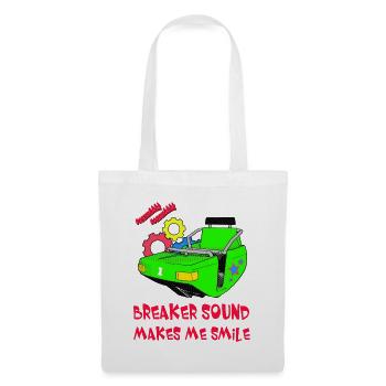 Breaker Sound Makes Me Smile red - Stoffbeutel - Weiß - Vorne