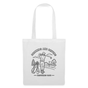 Drinking and Driving - Golf Design - Tote Bag - white - Front