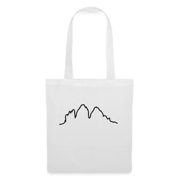 Dolomiten 3 Zinnen - Stoffbeutel - Weiß - Vorne