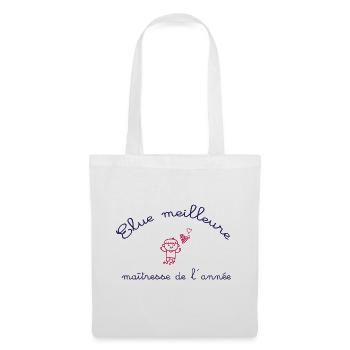 Meilleure maîtresse - Sac en tissu - blanc - Devant