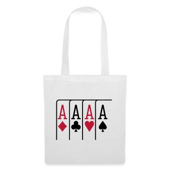 Poker - Stoffbeutel - Weiß - Vorne
