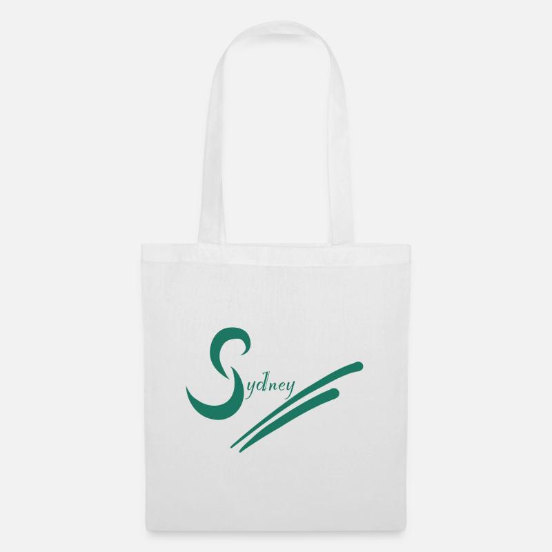 Sydney Design - Grün - Stoffbeutel - Weiß