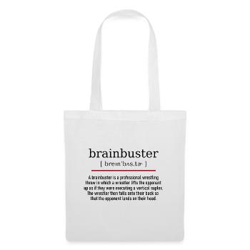 brainbuster - spelling and description - Stoffbeutel - Weiß - Vorne