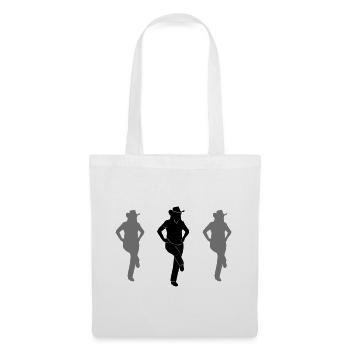 Line Dance - Country Music - Tote Bag - white - Front