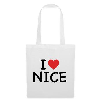 I Love Nice - J'aime Nice - Tote Bag - white - Front