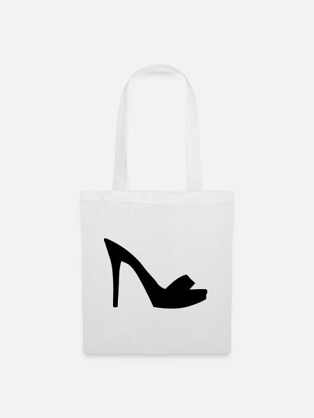 Schuh - Stoffbeutel - Weiß