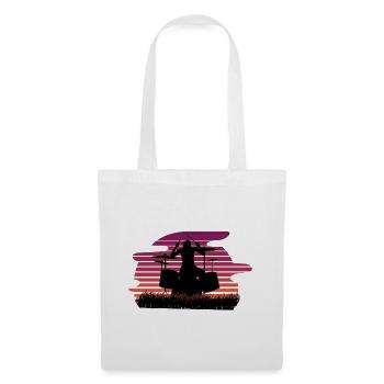 Drums drummer nature - Tote Bag - white - Front