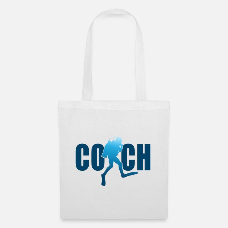 coach plongée sous marine coach plongeur - Sac en tissu - blanc
