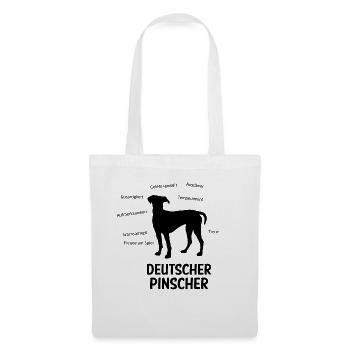 German Pinscher properties - Tote Bag - white - Front