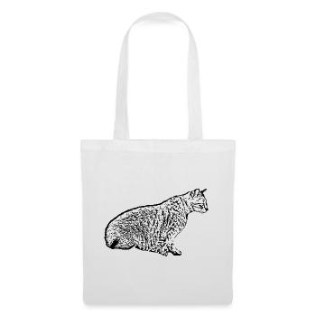 Black Cat Cat Kitten Cat Domestic Gift - Tote Bag - white - Front
