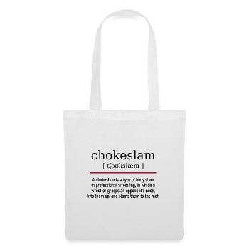 chokeslam - spelling and description - Stoffbeutel - Weiß - Vorne