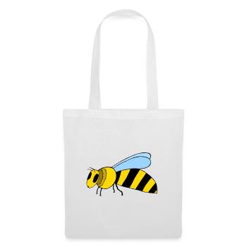 Abeille - Sac en tissu - blanc - Devant