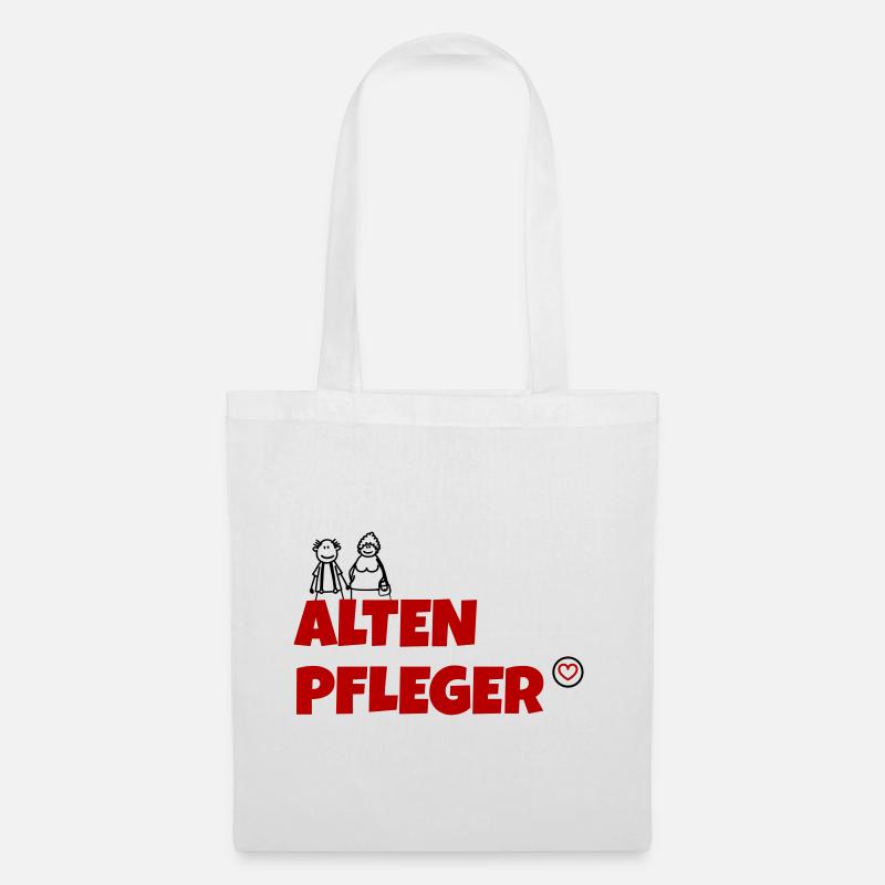 Altenpfleger - Stoffbeutel - Weiß