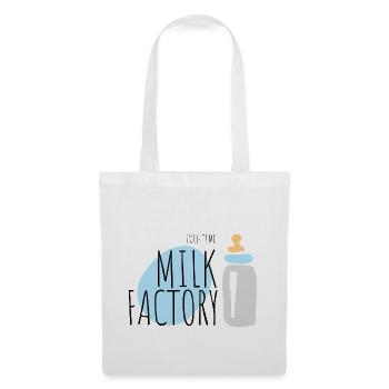 Vollzeit-Milchfabrik - Stoffbeutel - Weiß - Vorne