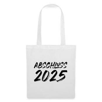 Abschluss 2025 - Stoffbeutel - Weiß - Vorne