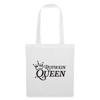 Rotwein Queen - Stoffbeutel - Weiß - Vorne