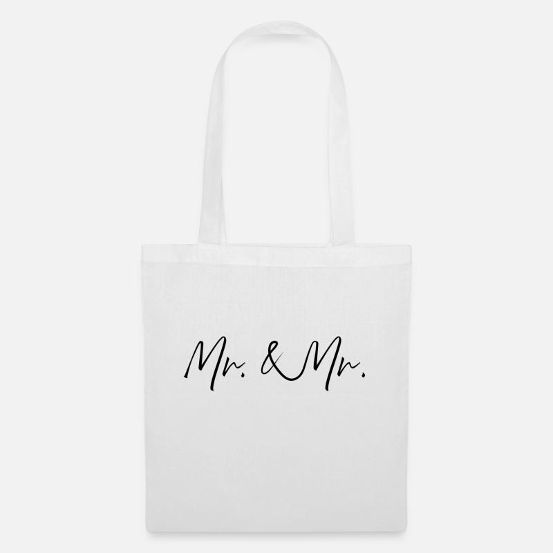 mr and mr pride wedding - Stoffbeutel - Weiß