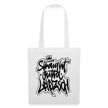 Straight Outta Leipzsch - Vektor schwarz - Stoffbeutel - Weiß - Vorne