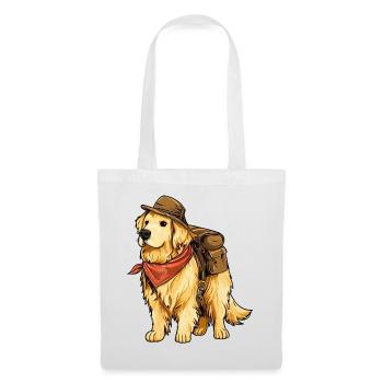 Golden Retriever Dog l’explorateur - Sac en tissu - blanc - Devant