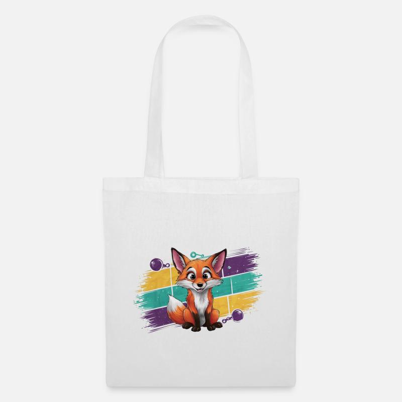 Fuchs - Illustration - Stoffbeutel - Weiß