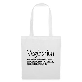 Definition: Vegetarian, Humor - Tote Bag - white - Front