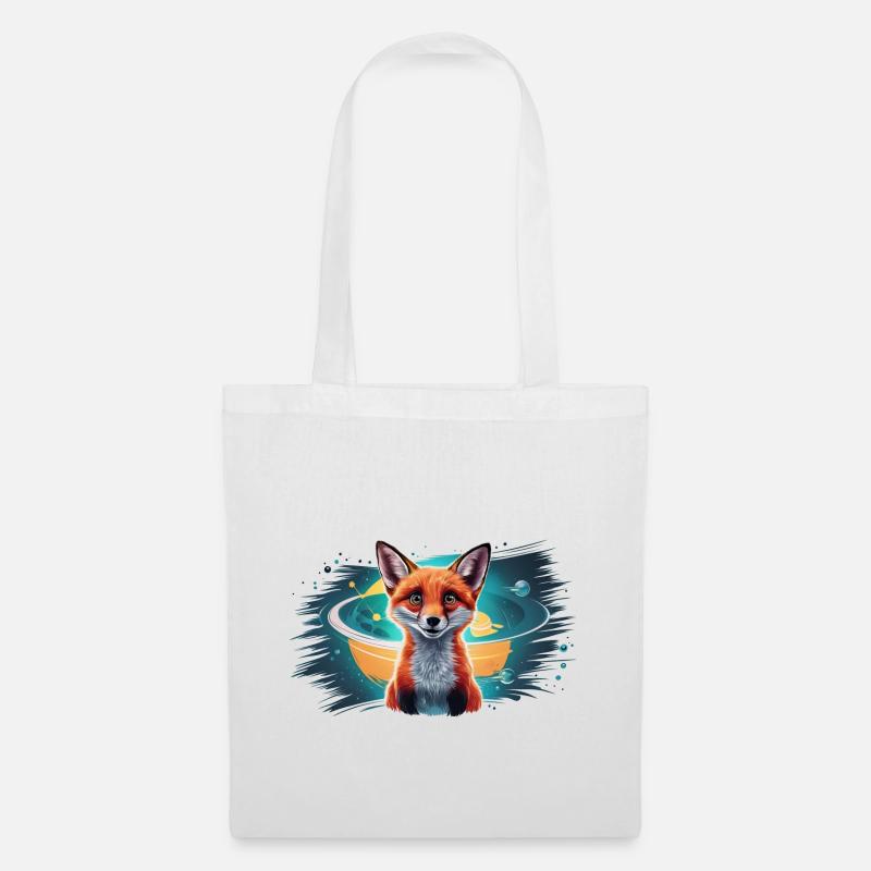 Fuchs - Illustration - Stoffbeutel - Weiß