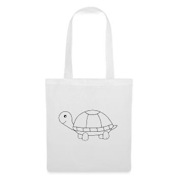 Tortue Tortues - Sac en tissu - blanc - Devant