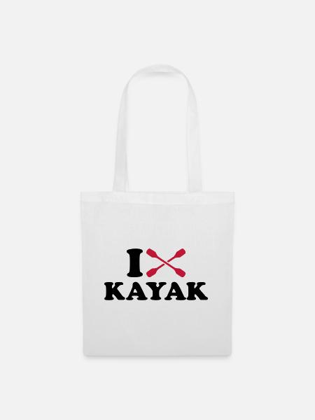 Kajak - Stoffbeutel - Weiß