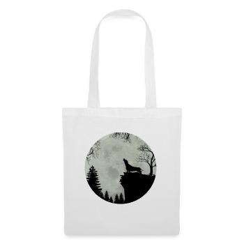 Dachshund Teckel Dachshund Moon Gift (0287) - Tote Bag - white - Front