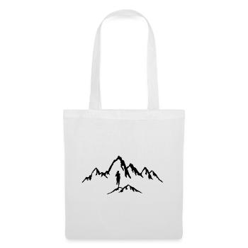Course en montagne, trail, femme - Sac en tissu - blanc - Devant