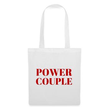 Power Couple - Sac en tissu - blanc - Devant