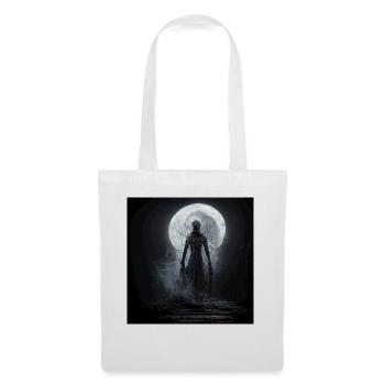Halloween scary Witch full Moon - Tote Bag - white - Front