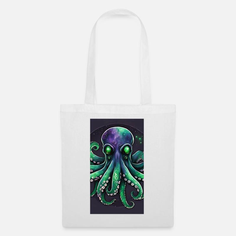 Oktopus-Galaxie - Stoffbeutel - Weiß