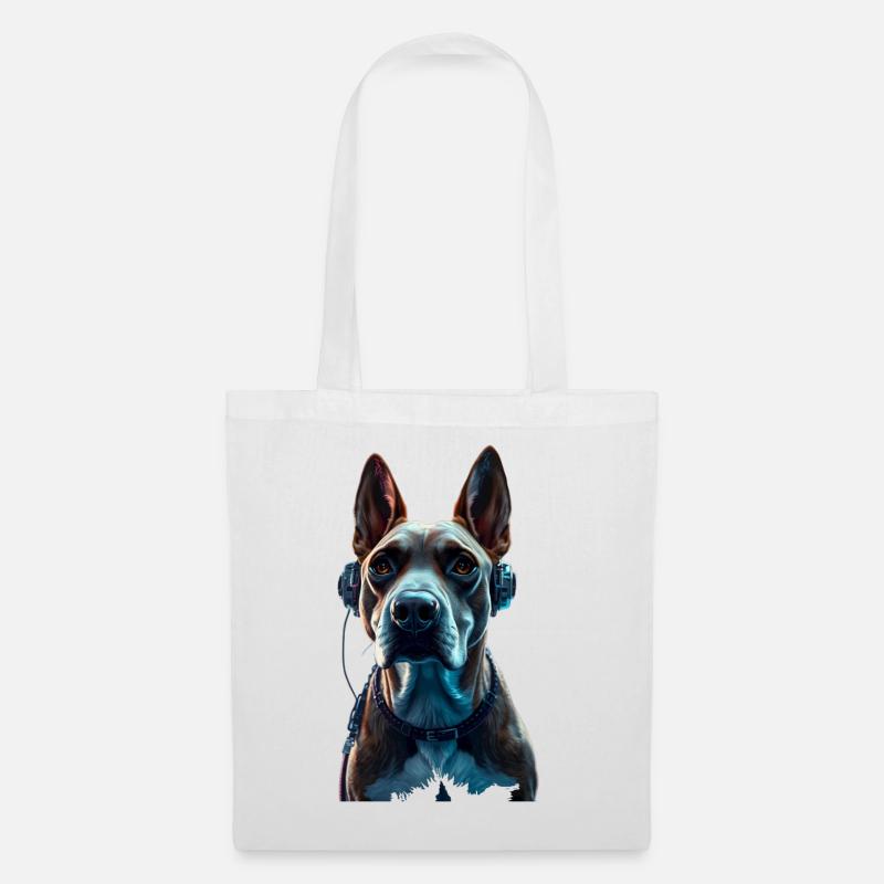 Doggo DJ - Stoffbeutel - Weiß
