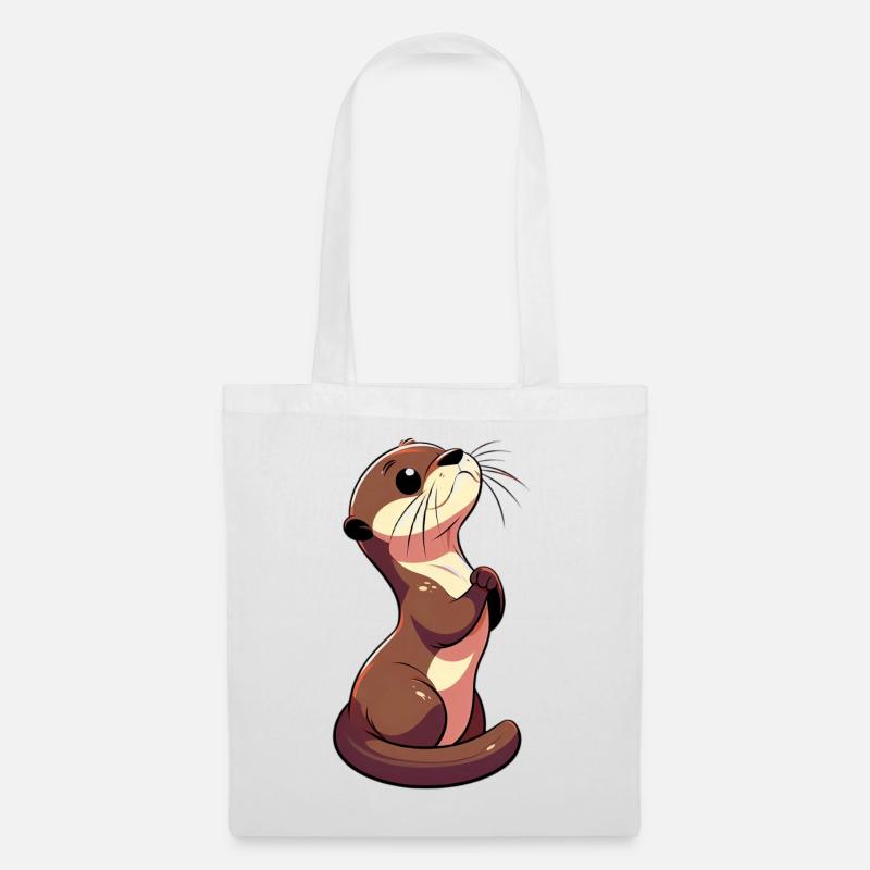 Otter - Stoffbeutel - Weiß