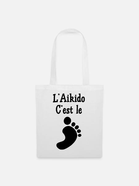 Aikido – Kampfsport – Aikido - Stoffbeutel - Weiß